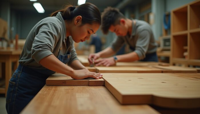 Xưởng sản xuất đồ gỗ xuất khẩu hiện đại của Đồ Gỗ Xuân Mạnh